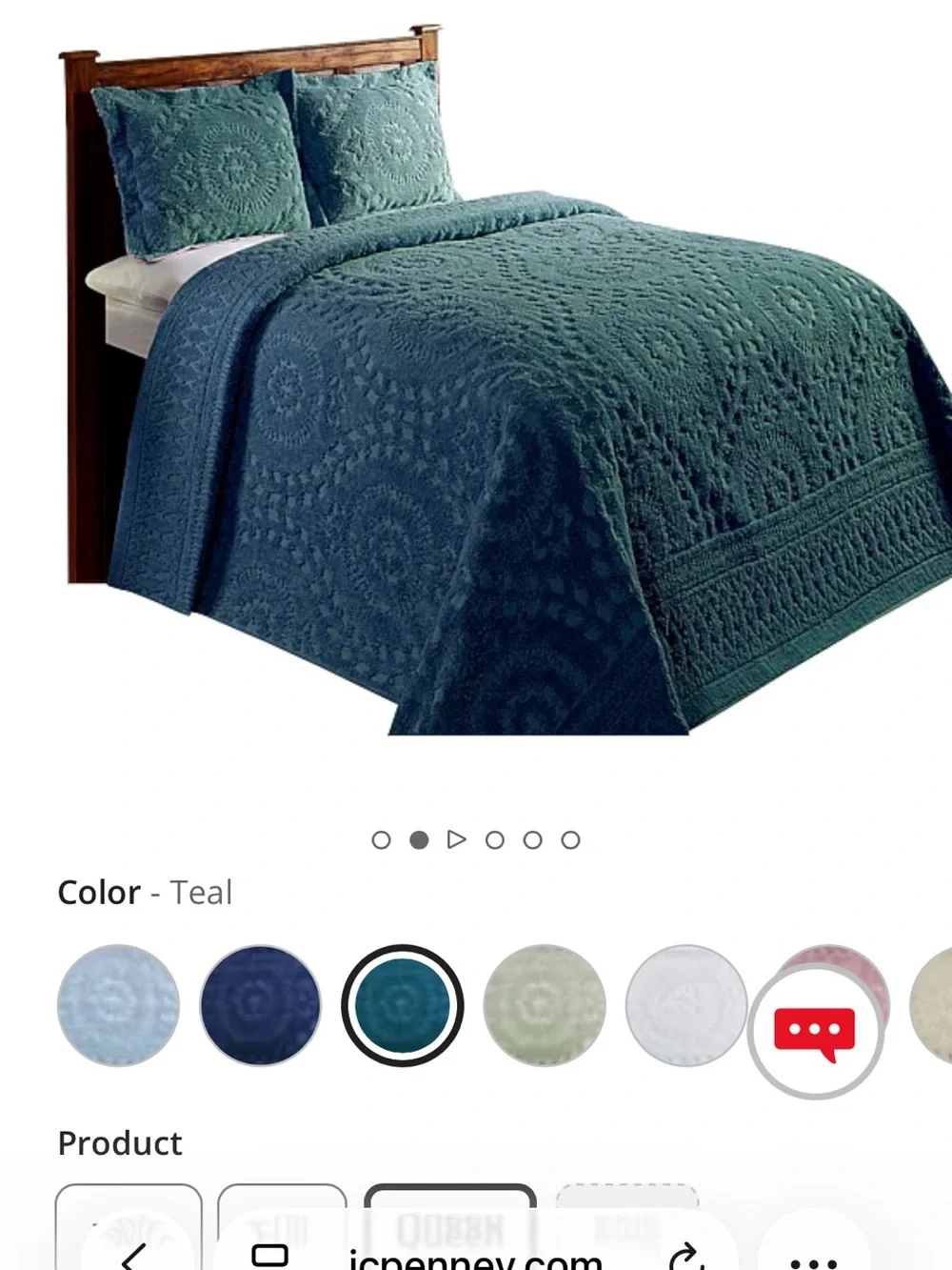 BETTER TRENDS Chenille Q size bedspread